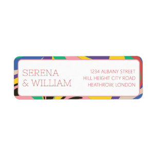 Mariage artistique Abstrait coloré