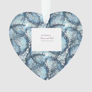 Mariage artistique Forme cardiaque Ornament
