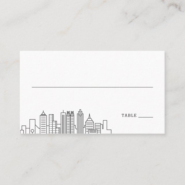 Mariage Atlanta | Placer les cartes avant et arriè (Devant)