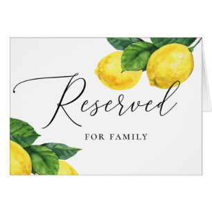 Mariage au Citron d'Amalfi Panneau Réservé Rusti