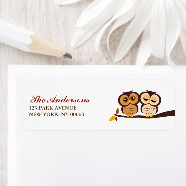 Mariage Automne Chouette à thème (En situation)