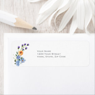 Mariage aux aquarelles de fleurs sauvages