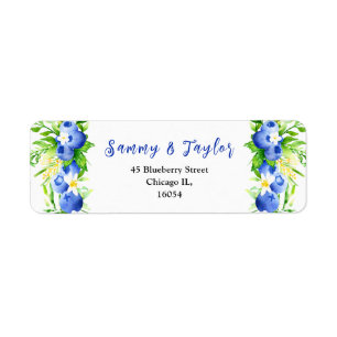 Mariage aux myrtilles et feuillage