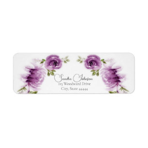 Mariage aux Roses et Pivoines Fuchsia Aquarelle