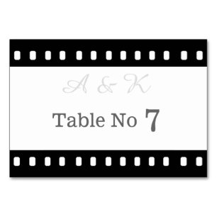 Mariage Avec Carte De Table À Thème Film Film