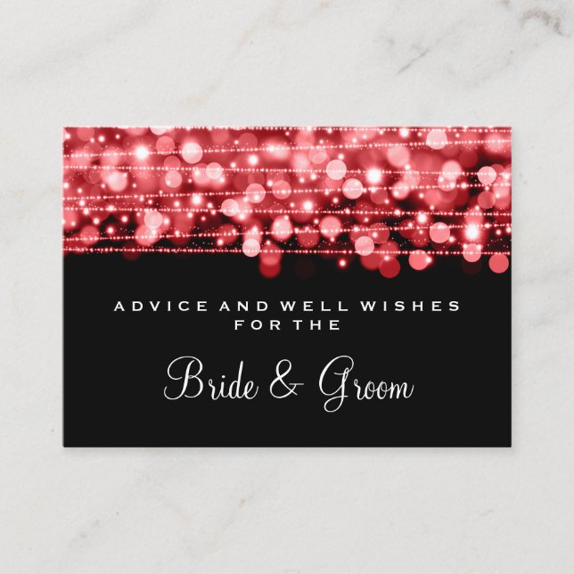 Mariage Avis Carte Fête Éclats Rouge (Devant)