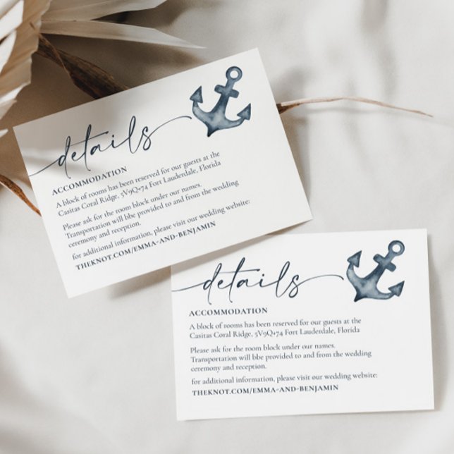 Mariage balnéaire Détails Carte de fermeture (Créateur téléchargé)