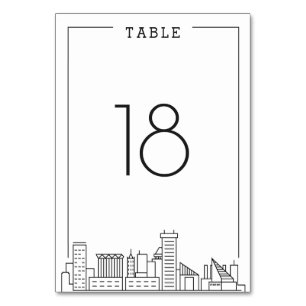 Mariage Baltimore   Numéro de table