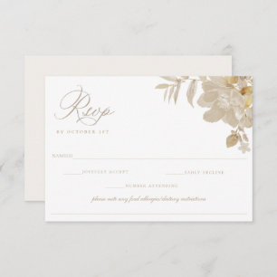 Mariage beige RSVP restriction alimentaire allergi