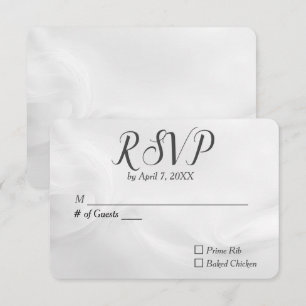 Mariage blanc Abstrait RSVP