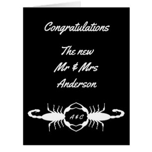 Mariage blanc gothique Scorpions personnalisés Mon