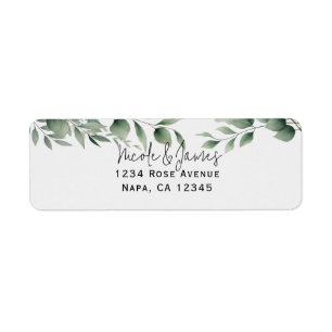 Mariage Blanc Moderne au Feuillage Minimal