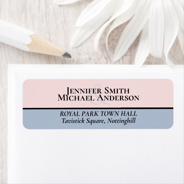 Mariage bleu clair minimaliste Dusty (En situation)