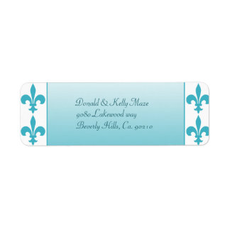 Mariage bleu et blanc Fleur De Lis