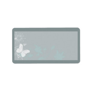 Mariage Bleu Étiquette de adresse de messagerie