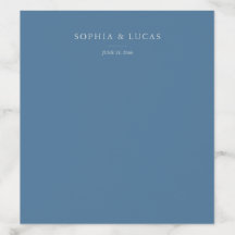 Mariage bleu foncé