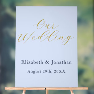 Mariage bleu opulent