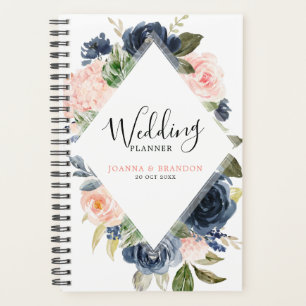 Mariage Boho bleu bleu bleu rose bleu marine
