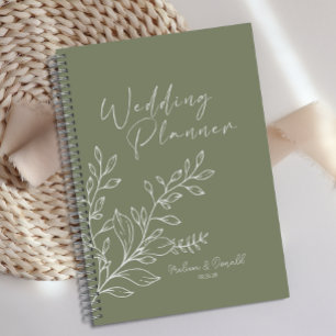 Mariage Boho Fleurs Vert Sage