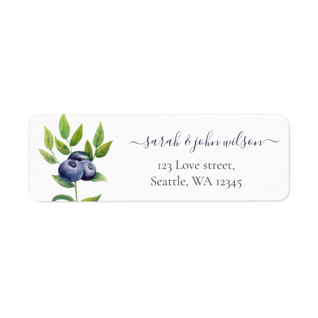 mariage botanique bleu bleus (Devant)