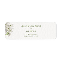 Mariage Botanique Floral Blanc Élégant
