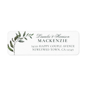 Mariage botanique moderne Eucalyptus