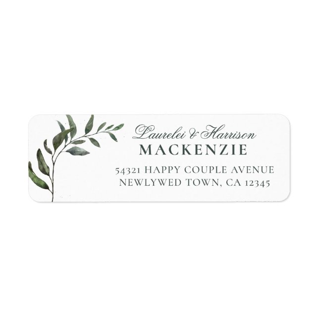 Mariage botanique moderne Eucalyptus (Devant)