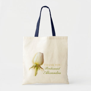 Mariage bridesmaid blanc rose bourgeon merci sac