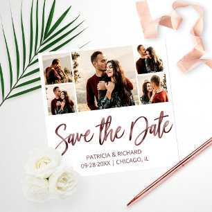 Mariage Budget Moderne Enregistrer La Date Photo C