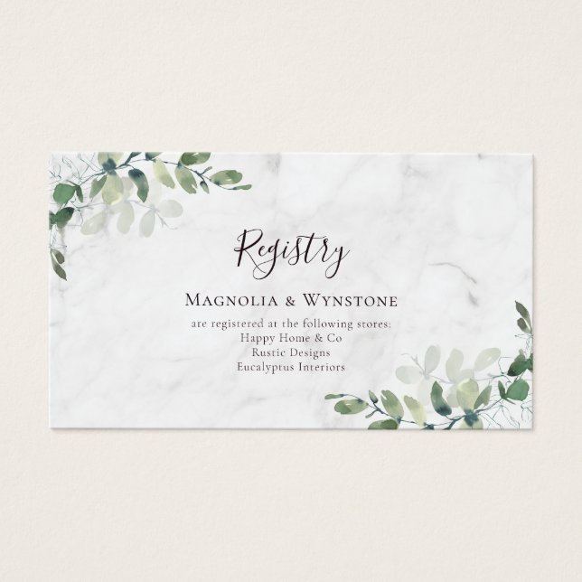 MARIAGE BUDGET Registre Eucalyptus carte de boîtie (Devant)