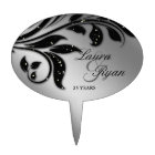 Mariage Cake Topper Argent Mariage Anniversaire