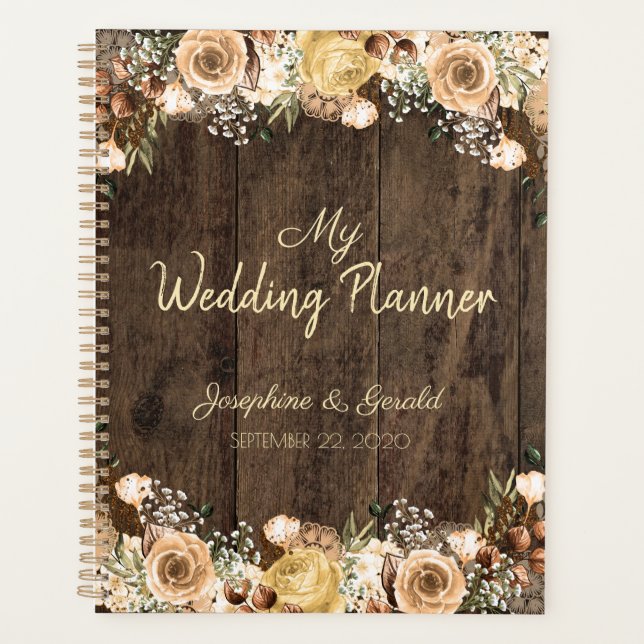 Mariage campagnard rustique Tan Bird Wood (Devant)