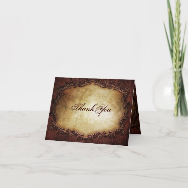 mariage campagnard rustique vintage ouest merci (Devant)