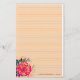 Mariage Carnation vintage, papeterie