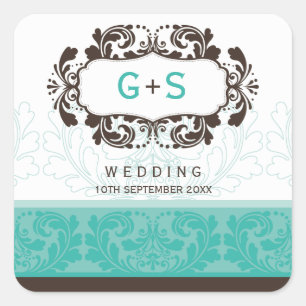 MARIAGE carré ÉTIQUETTE :: luxe 8 A