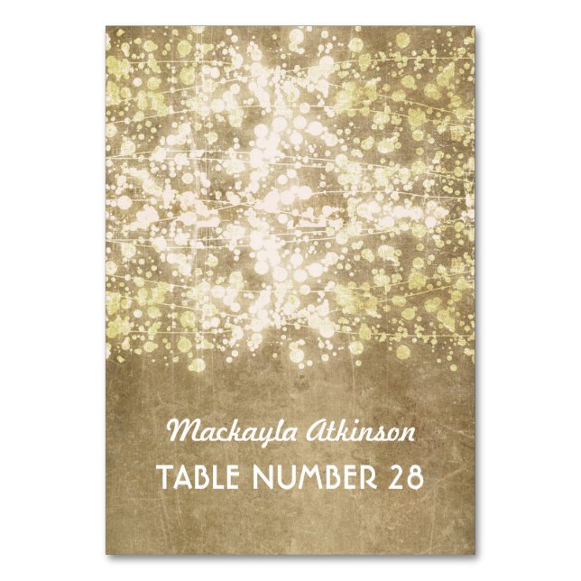 mariage cartes d'escorte chaîne lumières or partie (Par défaut)