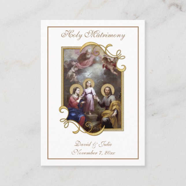 Mariage catholique traditionnel Favoriser la Carte (Devant)
