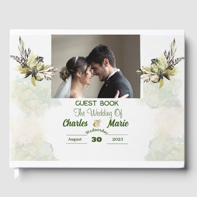 Mariage Celebration Personnaliser le livre d'invit (Recto)