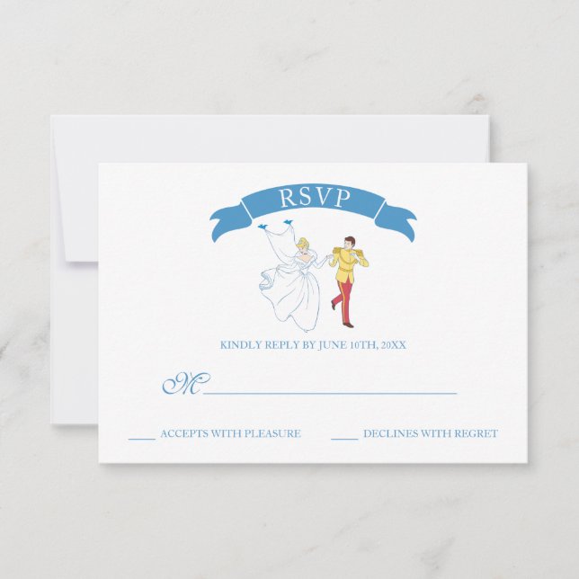 Mariage Cendrillon | RSVP (Devant)