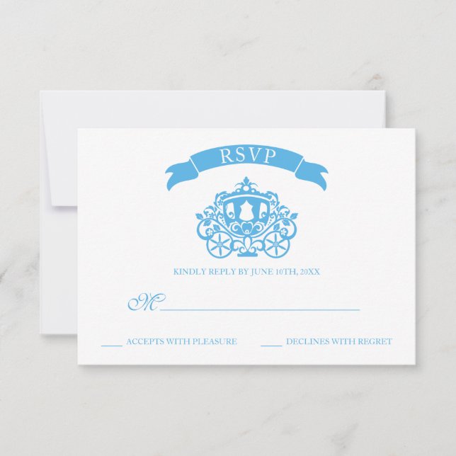 Mariage Cendrillon | RSVP transport (Devant)