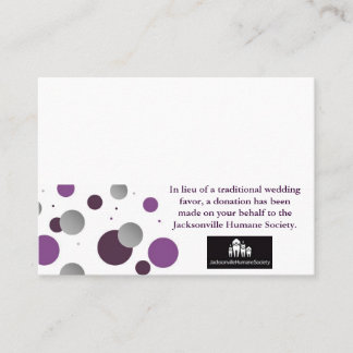 Mariage Charity Favoriser Carte & Lieu