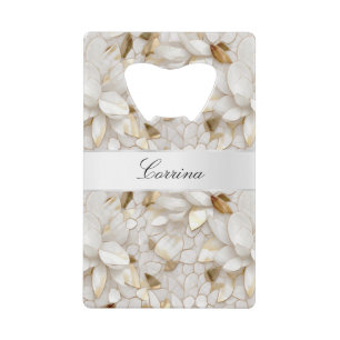 Mariage Chic Gold Glam White Lotus Flowers