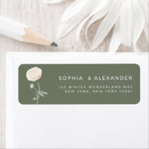 Mariage Classique Minimaliste Élégant Ranunculus