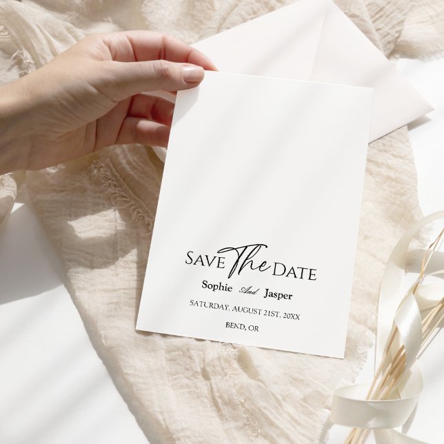 Mariage Classique Moderne Enregistrer La Carte Dat (Créateur téléchargé)