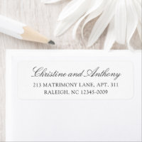 Mariage Classique Noir et Blanc Old Money