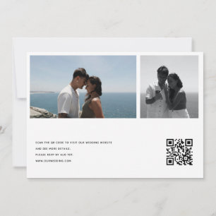 Mariage Collage Photo Invitations Code Qr