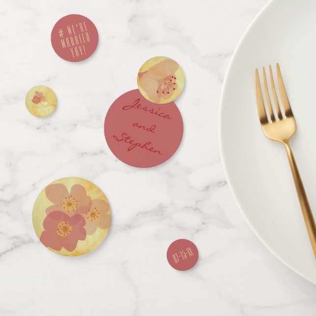Mariage Confetti Asiatique Influencé Yellow Golds (Groupe)