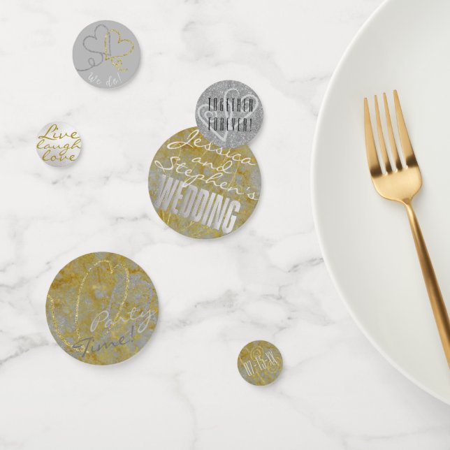 Mariage Confetti Silver Lining Confetti (Groupe)