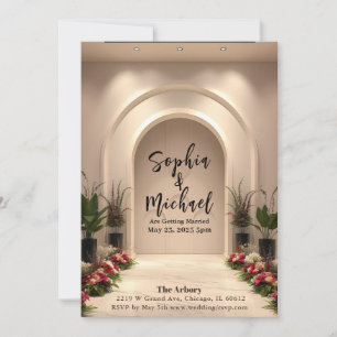 Mariage Contexte Magazine Couverture Invitation