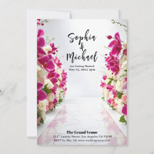 Mariage Contexte Magazine Couverture Invitation